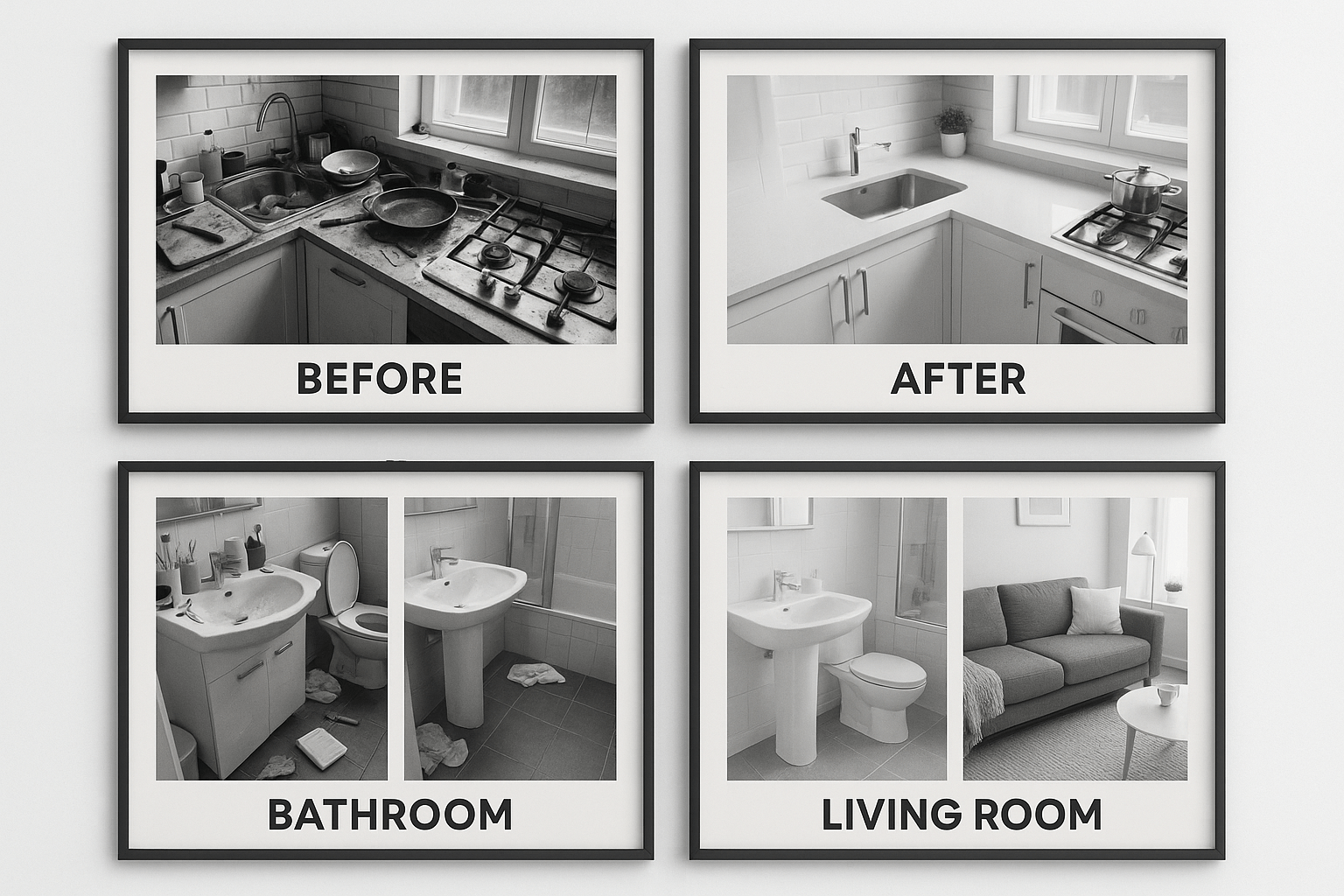 Best house cleaners Clayton MO before and after results.