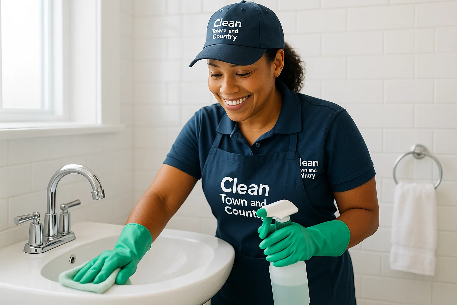 Kitchen and bathroom monthly home cleaning St. Louis