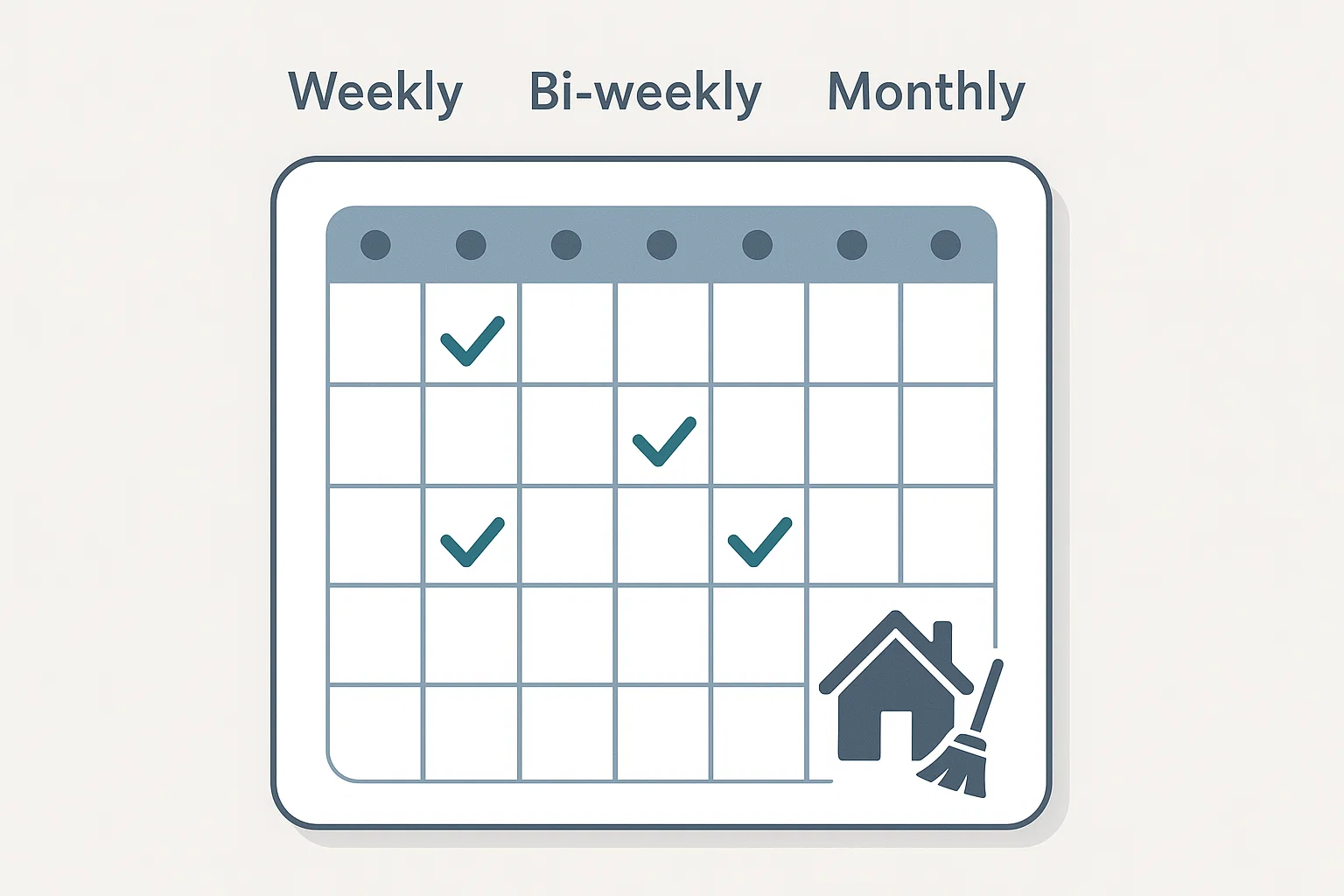 Weekly cleaning St. Louis and bi-weekly maid service St. Louis schedule options