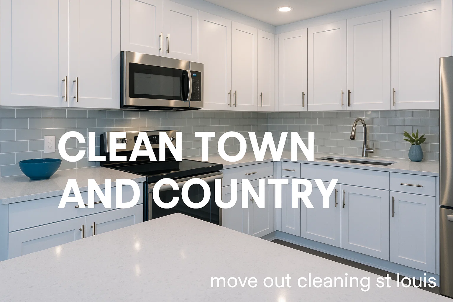 Detailed Move-Out Cleaning St Louis by Clean Town and Country Professional cleaner performing a detailed move-out cleaning checklist in a St. Louis home