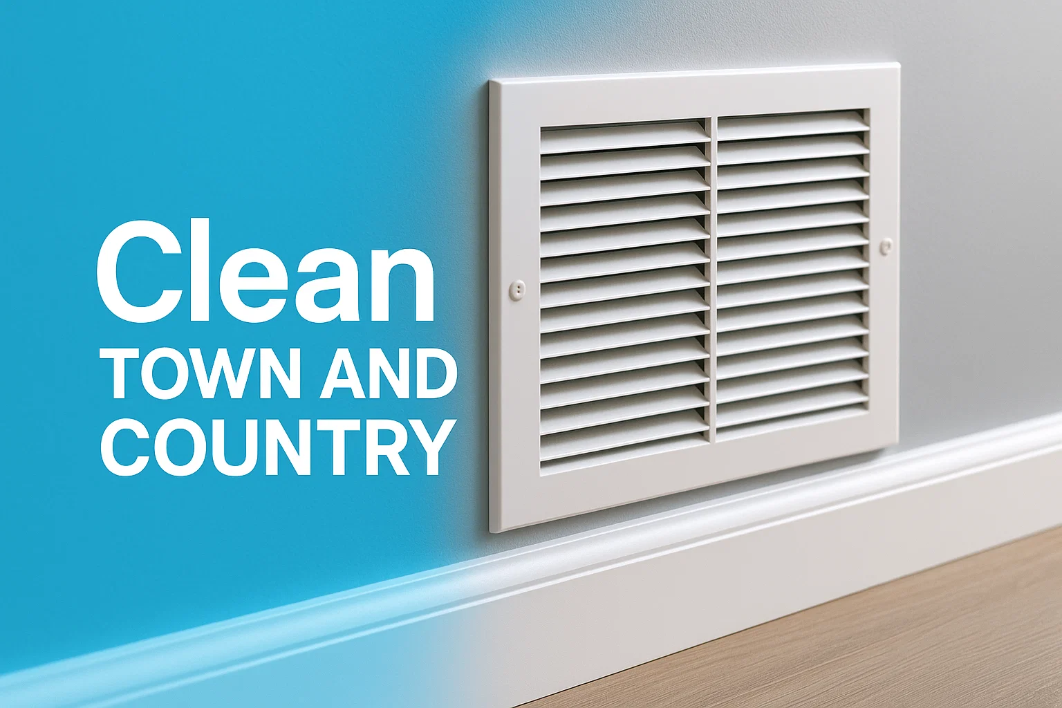 Clean HVAC vent in St. Louis home after professional deep cleaning to remove dust and allergens.