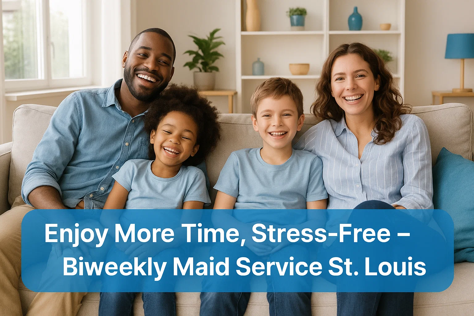 biweekly housekeeping service St. Louis living room dusting