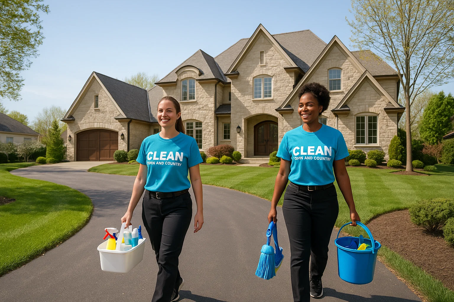 Luxury Frontenac, MO home exterior with tidy entry after interior cleaning service
