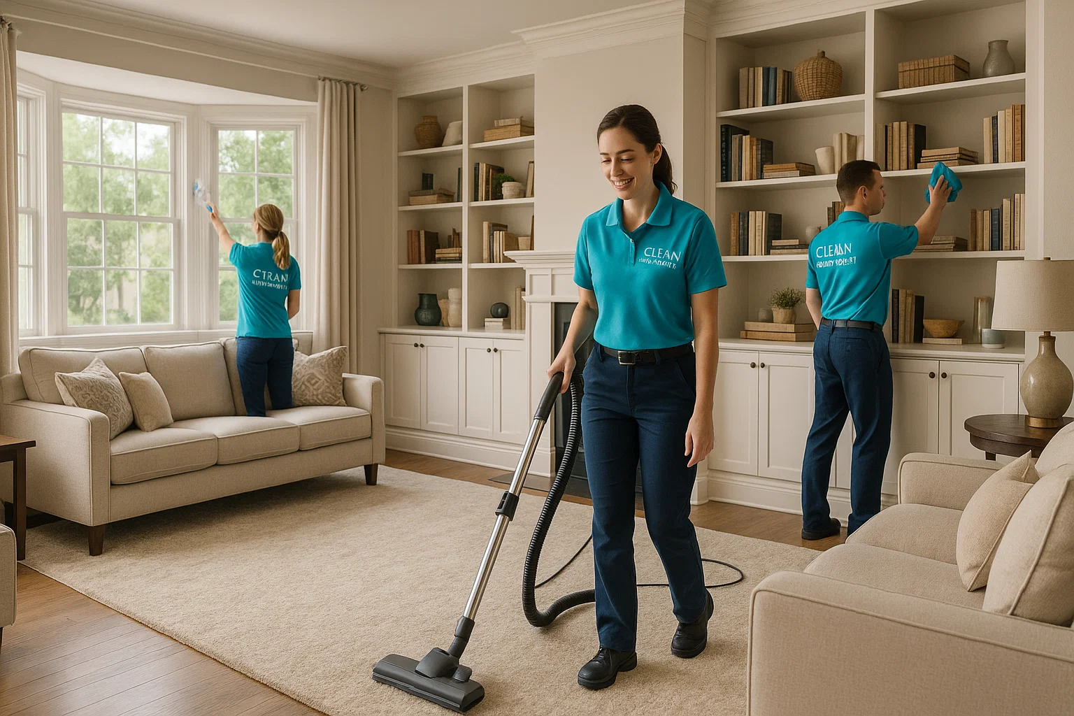 House Cleaning Huntleigh MO - family living room service