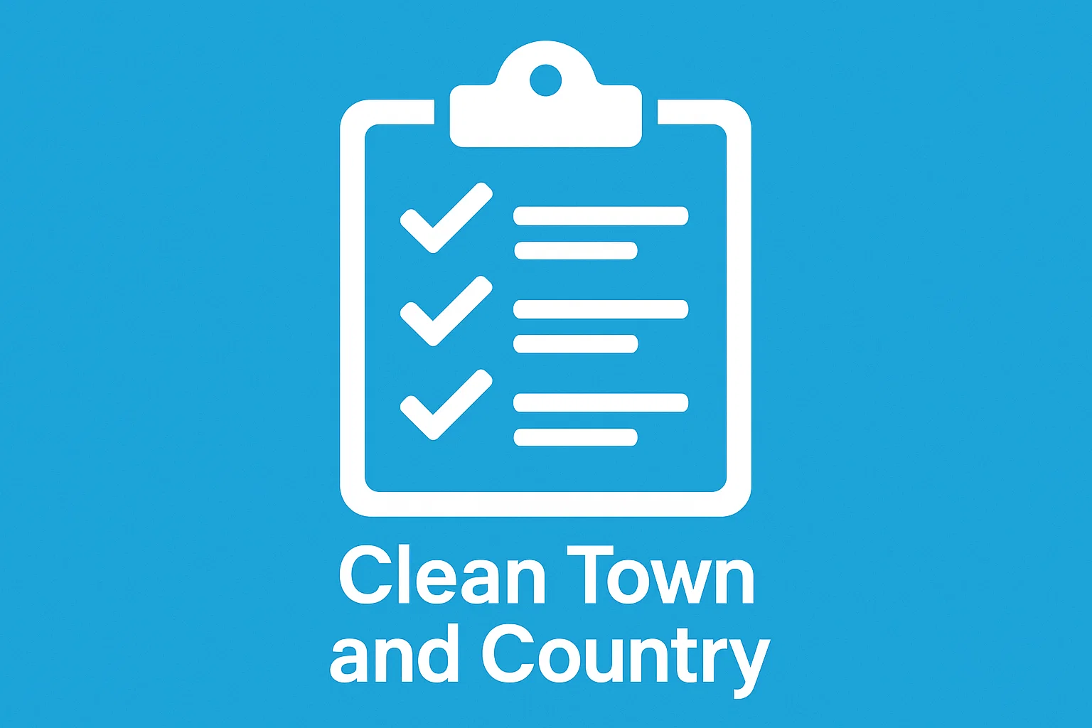 Cleaning checklist icon for Clean Town and Country services