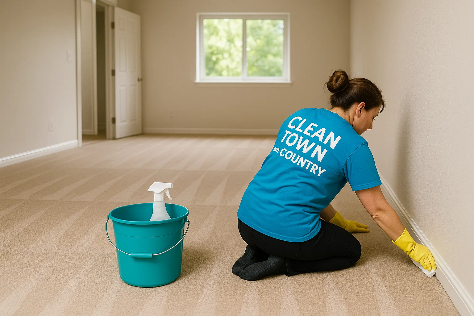Move out cleaning St. Louis – baseboard detail in empty house