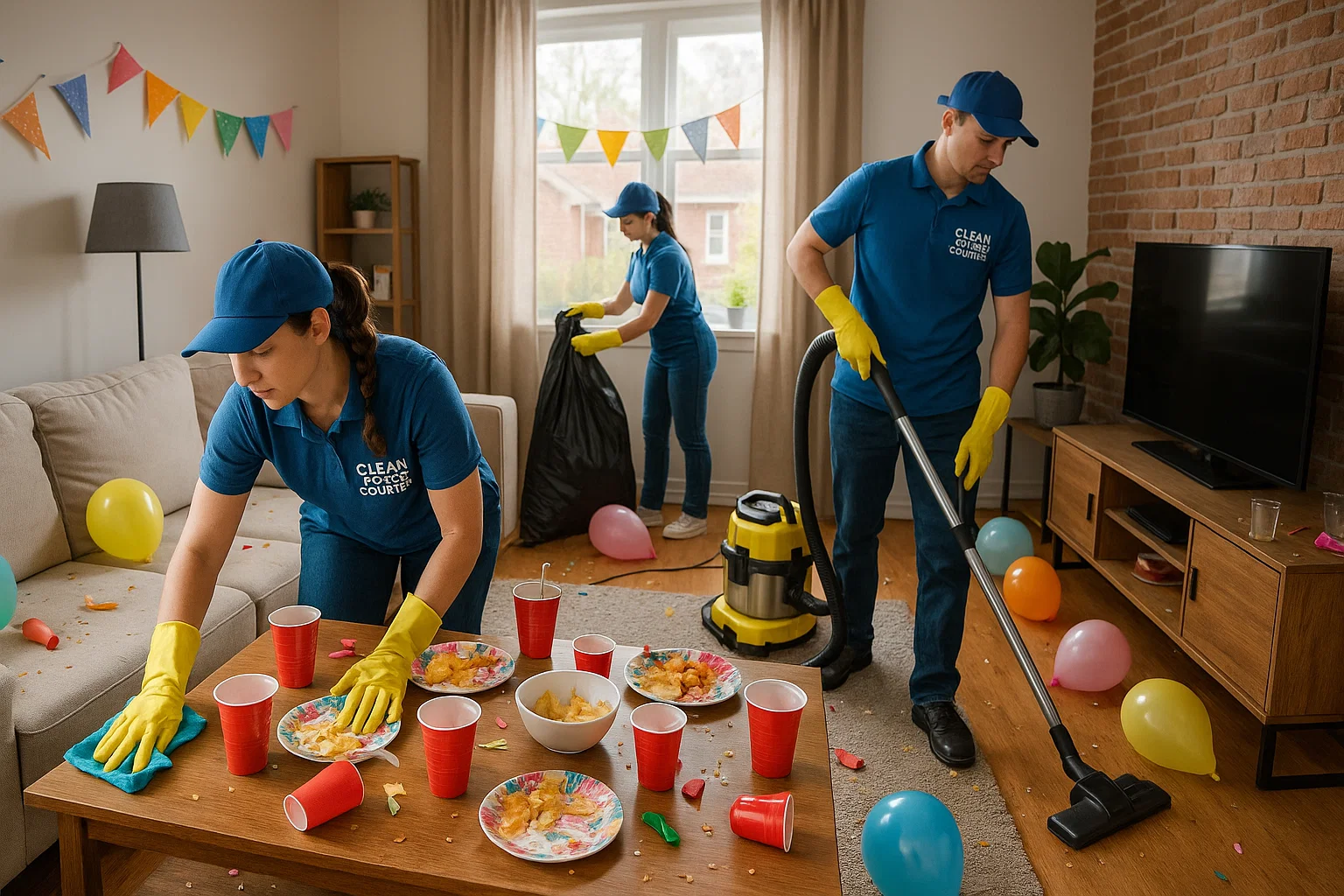 Post event cleanup St. Louis private home birthday party