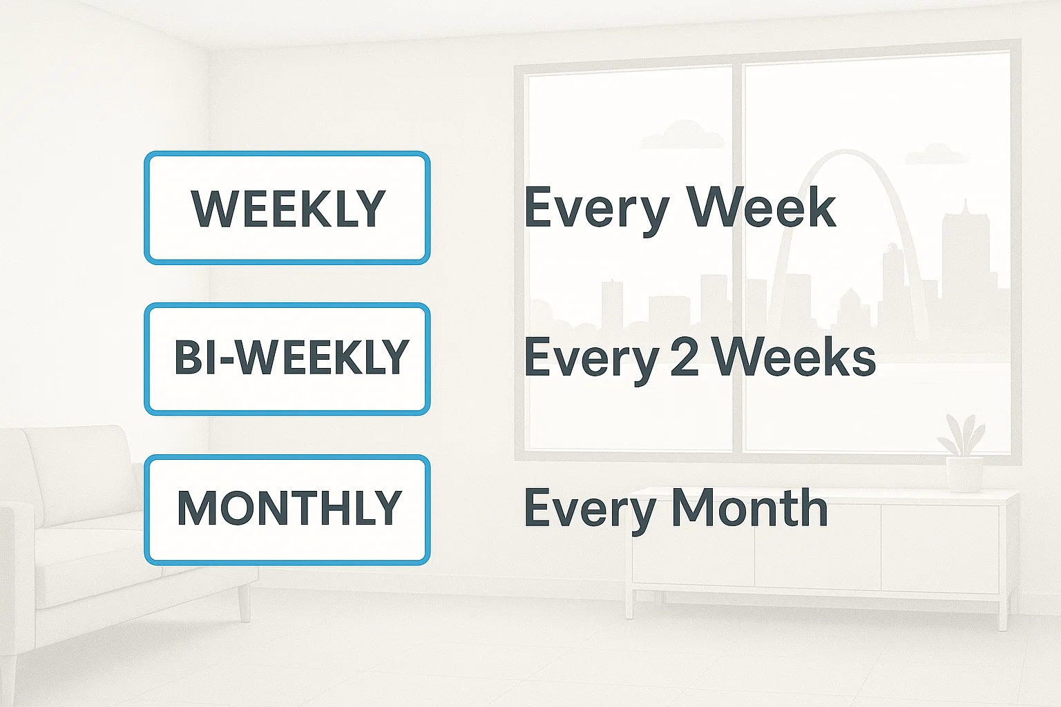 Cleaning schedule calendar