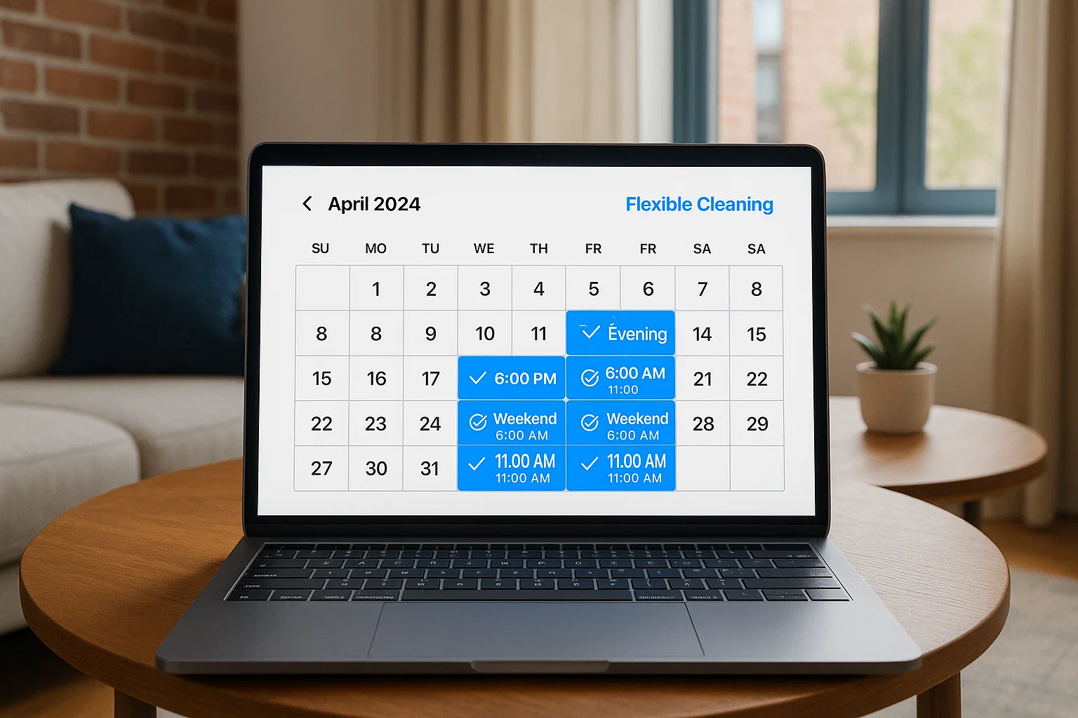 Flexible Cleaning Schedule Options Custom schedule options for flexible cleaning in St. Louis