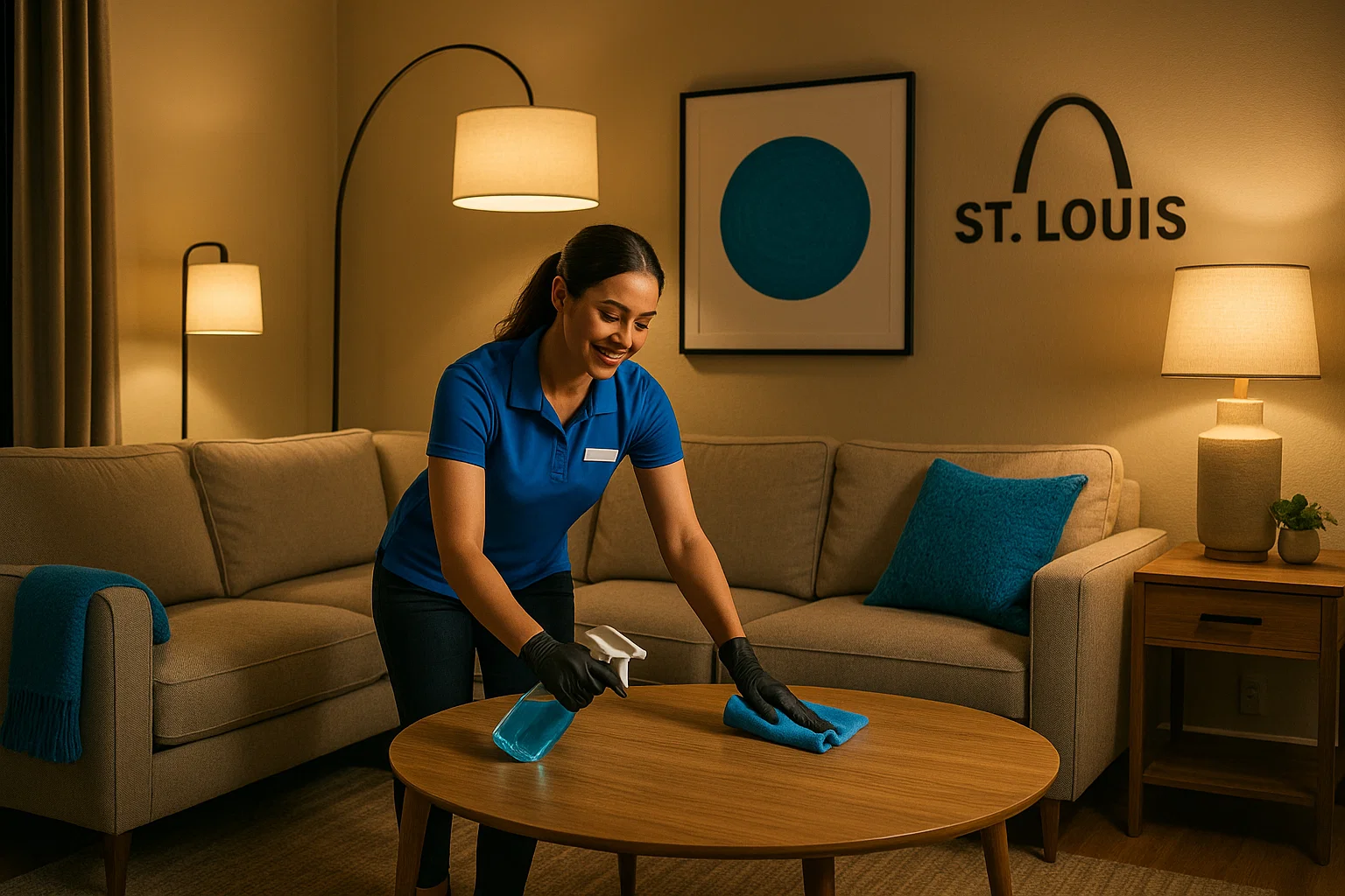 Flexible Cleaning Service St. Louis Cleaner providing flexible scheduling service in St. Louis home