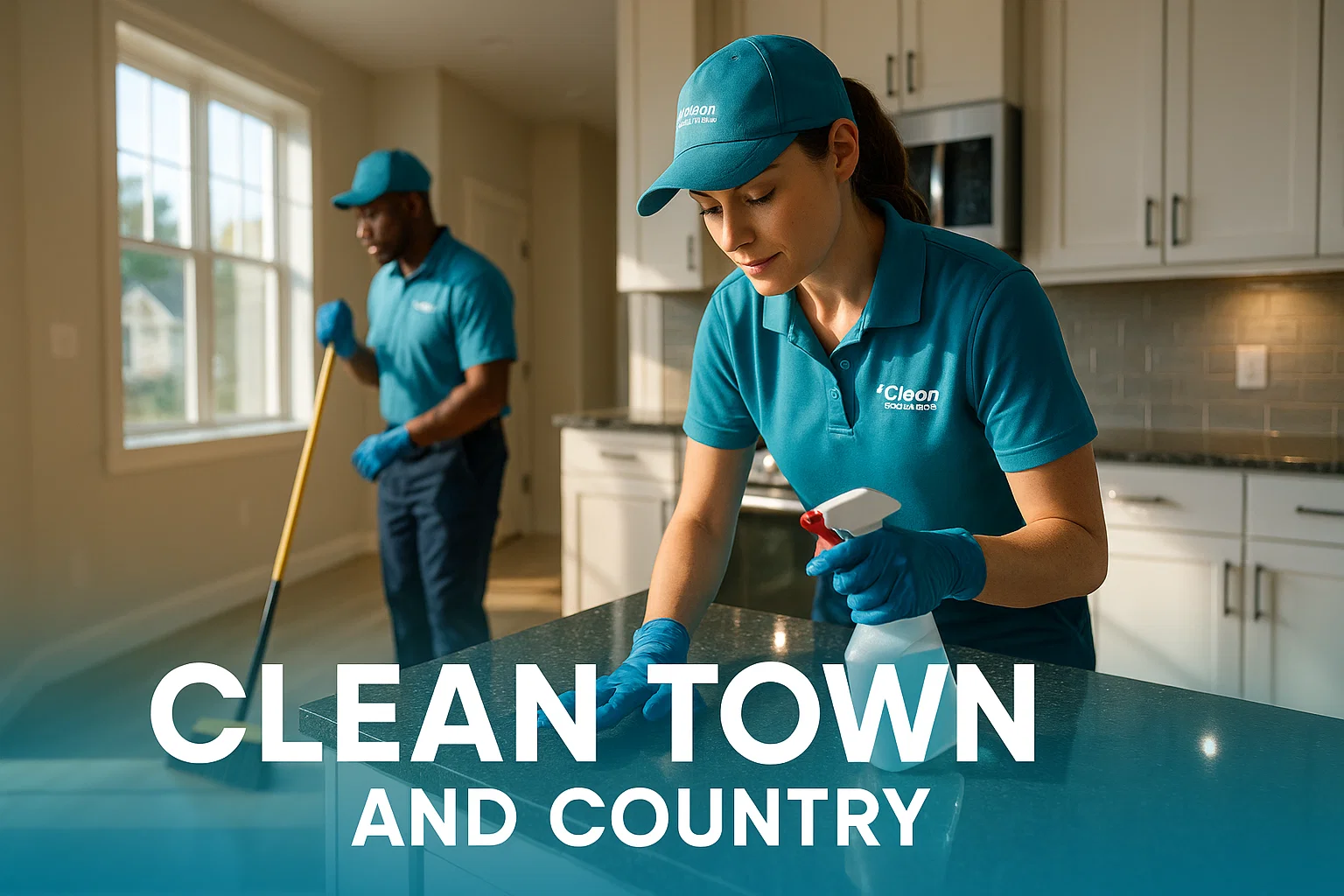 Professional Cleaners — Post Construction Cleanup Missouri Professional cleaners finishing a newly built Missouri home